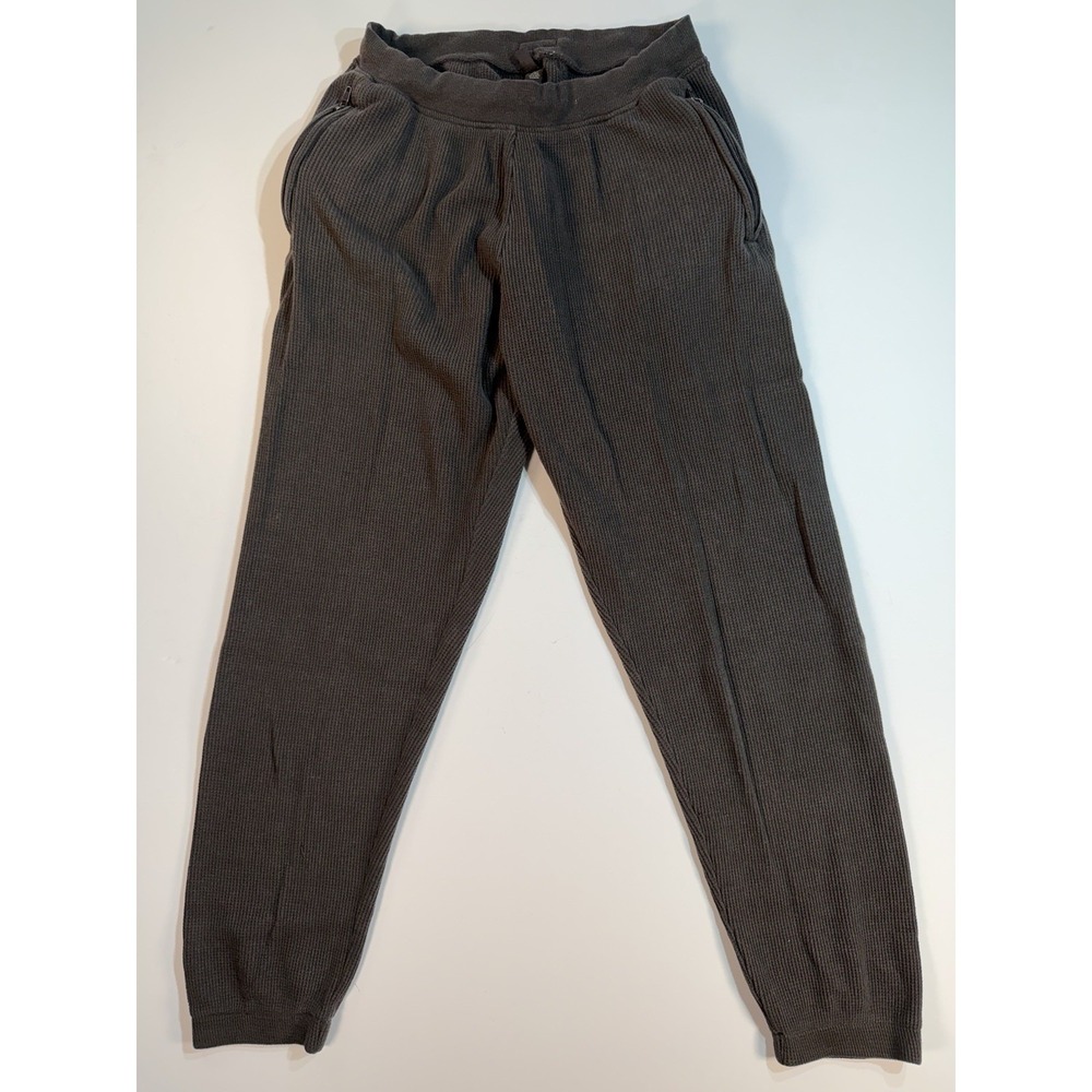 SKIMS Waffle Knit Jogger Pants Brown Thermal Lounge Sweatpants Men's M